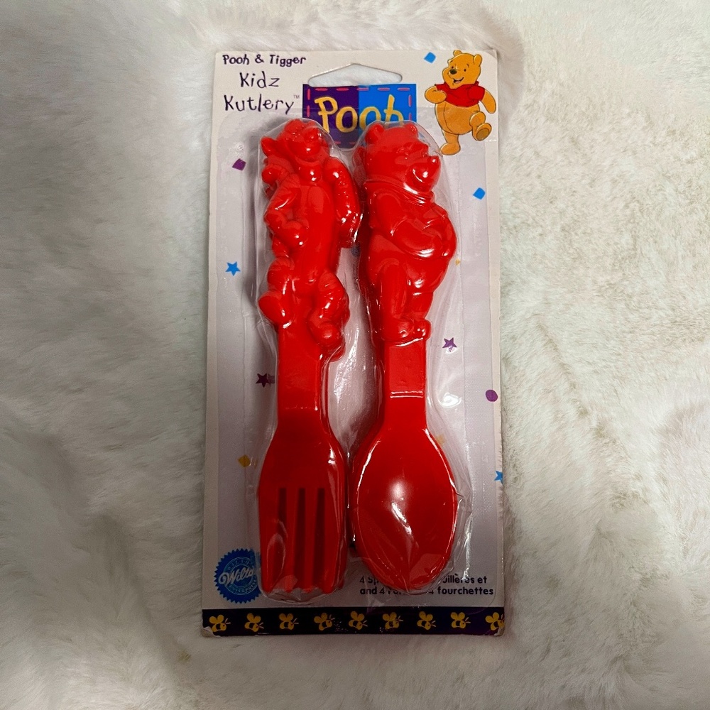 Vintage Pooh & Tigger spoon and fork Kids Kutlery set